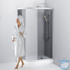 Душевое ограждение AM.PM Like Solo Slide 120х80 W83G-302U120CG64 профиль хром, стекло тонированное (без поддона)