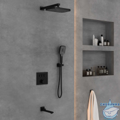 Душевая система Vincea 320 1 режим VSFW-4311MB (черный матовый)