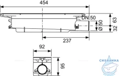 Дренажный трап для душа TECEdrainprofile 100 см с решеткой 
