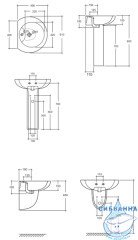 Полупьедестал AM.PM Tender C454970WHI