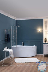 Акриловая ванна Aquanet Jamaica 160x100 L с каркасом