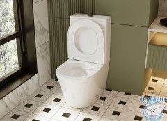 Унитаз напольный Abber Bequem AC1112  с бачком и сиденьем Soft Close (микролифт)