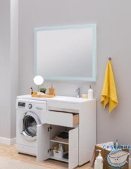 Тумба Aquanet Токио 68 237746 R белый глянец с раковиной Даллас 130