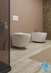 Унитаз подвесной безободковый  TONI ARTI Russi TA-1900T с сиденьем Soft Close (микролифт)