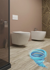 Унитаз подвесной безободковый  TONI ARTI Russi TA-1900T с сиденьем Soft Close (микролифт)