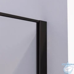 Душевое ограждение Veconi Прато 120x100 профиль черный, стекло прозрачное PR3/L-SP-120100-01-B-C4 (без поддона)