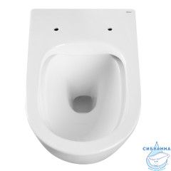 Унитаз подвесной безободковый Abber Bequem AC1103 с сиденьем Soft Close (микролифт) (белый)