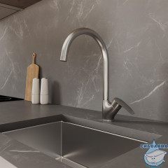 Смеситель для кухни, сатин, Rora, Milardo, RORBN0JM05