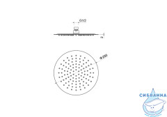 Верхний душ Aquatek 250 1 режим AQ2073CR