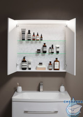 Шкаф-зеркало Aqwella Neringa 80 с подсветкой