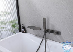 Смеситель для ванны встраиваемый ABBER Rund AF8731NG (никель)