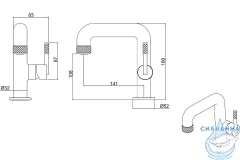 Смеситель для раковины Allen Reality 280695 (хром)