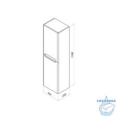 Шкаф пенал Iddis Edifice 35 белый глянцевый EDI35W0i97