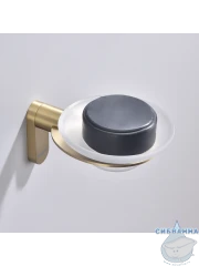 Мыльница Raglo R300.02.03 (сатин золотой/белый)