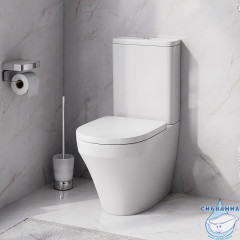 Унитаз напольный AM.PM Inspire C508607WH (с бачком без сиденья) (белый глянцевый)