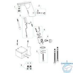 Смеситель для умывальника, сенсорный, Pulse, IDDIS, PULSBS1i86