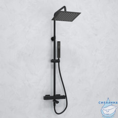 Душевая система Wasserkraft 250 1 режим A299.255.218.BM Thermo (черный матовый)