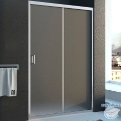 Дверь в нишу Veconi Vianno 130 профиль хром, стекло матовое VN46-130-02-19C1