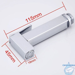 Гигиеническая лейка Frap 1 режим F21-1 (хром)