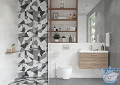 Тумба Cersanit Lara 50 орех с раковиной Como 50