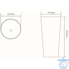 Раковина напольная 41 см SantiLine SL-4012