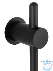 Полотенцесушитель электрический  Wonzon&Woghand Leipzig 37х76 WW-AL3621-MB (с возможностью скрытого подключения, подключение универсальное) (черный матовый)