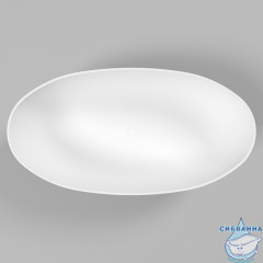 Ванна из искусственного камня Whitecross Diamond 170x87 (белый матовый)