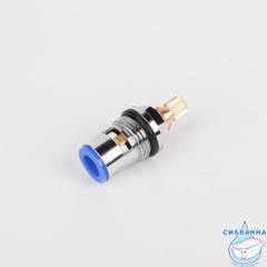 Кран-букса для смесителя, керамика, 20 зубцов, G1/2", h=43 мм, IDDIS, 998CR430SM