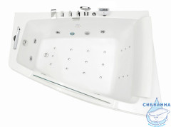 Акриовая ванна Gemy G9056 O R 170х130 с гидромассажем