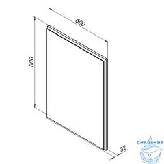Зеркало Aquanet Nova Lite 60 242620 белый