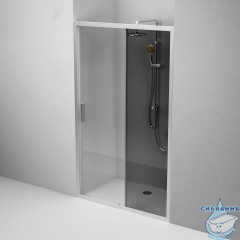 Дверь в нишу AM.PM Gem W90G-120-1-195MG 120 см профиль хром, стекло тонированное