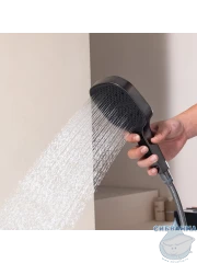 Смеситель для ванны на борт Raglo R02.31.09 с душевым гарнитуром (графит)