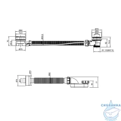 Слив-перелив для ванн Oliveeka OL-SS104-CR (хром)