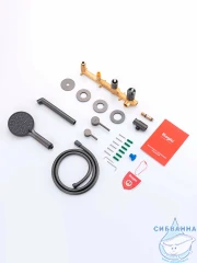 Встраиваемый смеситель для ванны Raglo R20.32.09 (графит)