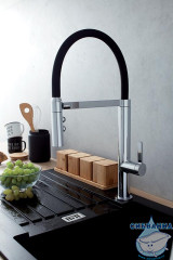 Смеситель для кухни Jacob Delafon Raphael E23311-CP (хром/черный)