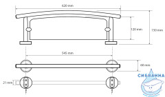 Полочка Bemeta Alfa 102402243