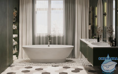 Ванна из литьевого мрамора Esse Barbados 180x87