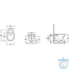 Унитаз подвесной Jacob Delafon Cleo 1889 EDZ102-0 с сиденьем Soft Close (микролифт)