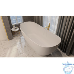 Ванна из искусственного камня Whitecross Onyx C 160x75 (белый матовый)