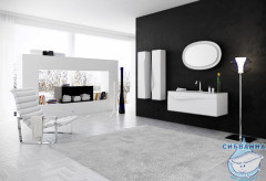 Тумба Aqwella Papyrus 120 белый  с раковиной Aqwella Elegance 120 