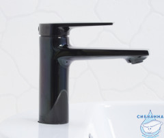 Смеситель для раковины Wasserkraft Glan 6603 (без донного клапана) (черный матовый)