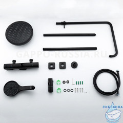 Душевая система Gappo G2495-76 260 1 режим (черный матовый)