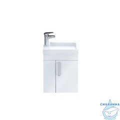 Тумба с умывальником для ванной комнаты, подвесная, белая, 40 см, Torr, IDDIS, TOR40W1i95K