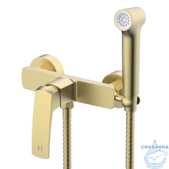 Смеситель с гигиеническим душем Azario Conda AZ-K2511MG (золото матовое)