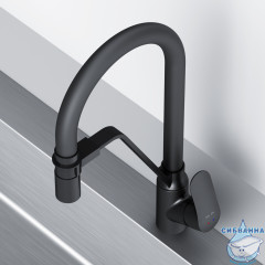 Смеситель для кухни AM.PM Like F8007822 (черный матовый)