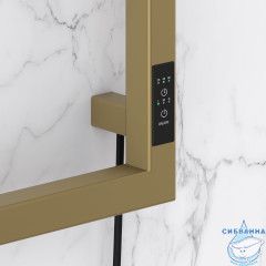Полотенцесушитель электрический Сунержа Этюд R 33х69 (с возможностью скрытого подключения, подключение R/L) (золотой шелк)