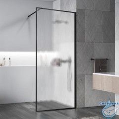 Walk-in Vincea Walk In HS 70 профиль черный, стекло рифленое VSW-1HP700FLB