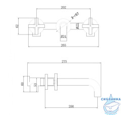 Смеситель ABBER Wasser Kreis AF81121SP для раковины скрытого монтажа, сатин