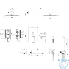 Душевая система Aquatek Либра AQ1673CR  (хром)