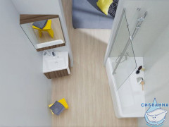 Угловое зеркало Ravak 10° 55 L темный орех X000001072